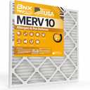 BNX TruFilter 20x20x1 MERV 10 (6-Pack) AC Furnace Air Filter - MADE IN USA - Pleated Air Conditioner HVAC AC Furnace Filters - Removes Odor, Mold, Bacteria, Smoke