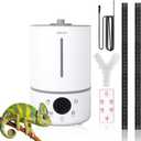 Humidifier for plants, Reptile fogger,4L,Dual Tank Mode & Dual Probes with Constant Humidity Setting,48H Runtime, Remote Control, for Reptile Terrariums & Indoor Houseplants