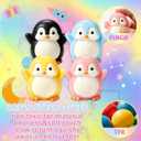 2 x 4PCS Big Penguin Squishy - Squishy Fidget Stress Relief Squeze Kit, Taba Fidget Kit