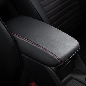 AOMSAZTO Middle Armrest Covers for 2016-2023 Nissan Maxima Black with Red Stiches