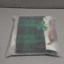St Patricks Day Decorations Pillow Covers 18x18 Set of 4 Green Buffalo Plaid Throw Pillow Covers Irish Shamrock Home Decor Throw Pillows Cover, Love Lip Heart Dog Clovers Cushion Case for Sofa Couch