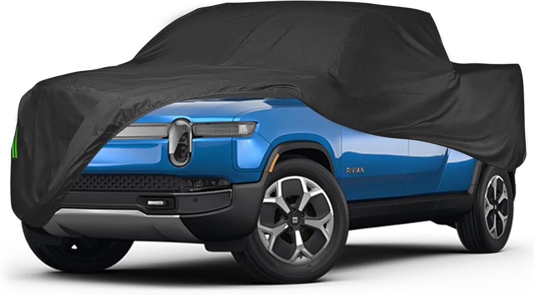 Proadsy Car Cover for Rivian R1T 2026 2025 2024 2023 2022 Windproof All Weather Waterproof Sun Rain UV Dust Snow Protection Outdoor Custom-fit All Weather Car Covers