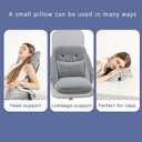 Ergonomic Office Chair Cushion Set with Neck Pillow - Double-Sided Breathable Mesh, Removable Washable Cover, Lumbar & Neck Pain Relief for Desk Chair, Dorm, Side Sleepers(Pink)