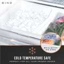 BINO | The SOHO Collection Plastic Storage Bins, X-Small - 2 Pack, Clear | Pantry and Fridge Organizer Containers, Kitchen Cabinet and Medicine Cabinet Bins