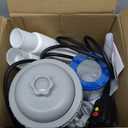 Electric Pool Filter Pump, 330 Gallon Cartridge Filter System with Hoses and Adapters,Filter Pump for Above Ground Pool (US Plug 110V)