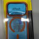 JETech Case for iPhone 17 Pro 6.3-Inch with Built-in Tempered Glass Screen Protector and Camera Control Button, Compatible with MagSafe, 360 Degree Full Body Cover (Orange)