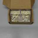 Battery Terminal Connectors, 0/4/8/10 Gauge AWG Battery Terminal, Positive Negative Battery Terminals, with 2 Clear Covers and Shims, Battery Connectors for Car, Marine, Truck, Motorcycle (Gold)