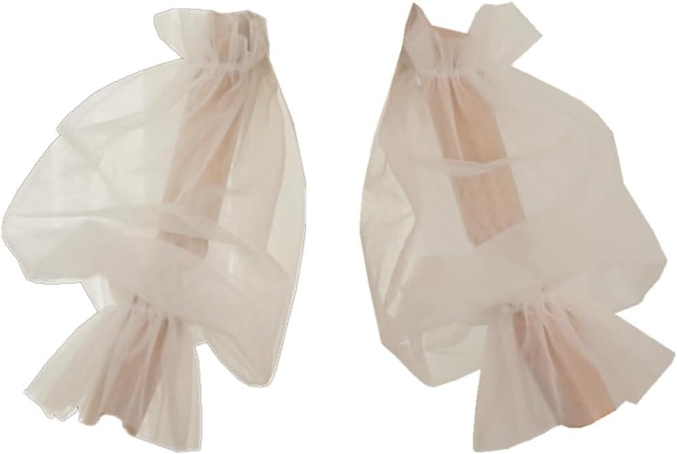 Removable Puff Sleeves for Wedding Dress Tulle Detachable Sleeves Add On Wedding Gift Bridal Accessories (Champagne)