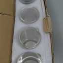 NETANY Drinking Glasses with Glass Straw 4pcs Set - 16oz Highball Glass Cups, Beer Glasses, Iced Coffee Glasses, Cute Tumbler Cup, Ideal for Whiskey, Soda, Tea, Water, Gift, 2 Brushes