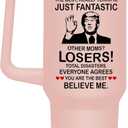 Christmas Gifts for Mom from Daughter, Son, Kids - Great Mom Coffee Tumbler on Birthday, Christmas, Durable Stainless Steel, Insulated for Hot or Cold Drinks, Ideal Gift for Mothers 40oz, Pink