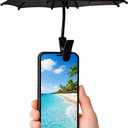 Phone umbrella - Outdoor Phone Sun Shade Shield with Flexible Angle Design & Rotatable Phone Ring - Car Navigation Shade Visor - Rain protector - Umbrella for all type of phones