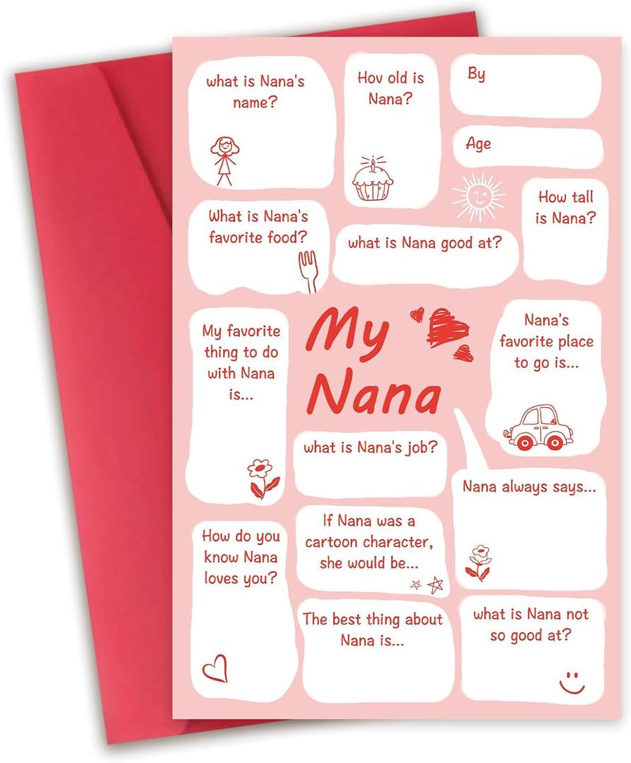 Humorous Mother's Day Card - Fun My Grandma Interactive Design with a Message Section, Perfect for Gifting to Moms