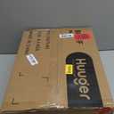 Huuger Nightstand Set of 2, Night Stand with Fabric Drawer, Mesh Shelf, Side Table with Storage, Fabric Drawer Dresser, Open Shelf, Metal Frame, Bedroom, Rustic Brown