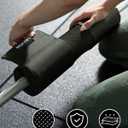 Barbell Squat Pad Set- Nylon Padding AntiSlip- Thick Foam Barbell Pad for Squats Cushion,Lunges&Bar Padding for Hip Thrusts -Standard Olympic Weight Bar Pad (Wrist Straps Weightlifting-Ankle Straps)