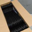 Plastic Hangers 50 Pack Black - Clothes Hangers - Makes The Perfect Coat Hanger and General Space Saving Hangers for Closet and New Apartment Essentials - Percheros Ganchos para Colgar Ropa Hangars