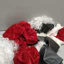 9PCS Santa Claus Costume for Kids: 5-12 Years Velvet Christmas Suit Set with Accessories for Holiday Party Cosplay (Medium(8-10 Years))