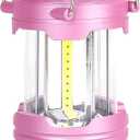 LED Pink Camping Lanterns, Portable Camping Lights, Outdoor Handled Lamps, Essential Emergency Lights for Power Outages, Hiking, Hurricane