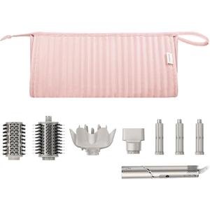 Dy son Air wrap Travel Case Hair Tools Travel Bag for Shark Flexstyle Carrying Case Portable Shark Hair Dryer Revlon Flat Curling Iron Organizer(Pink)