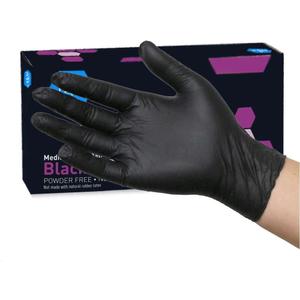 Med pride black nitrile gloves XL