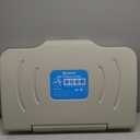 Baby Changing Station Wall Mounted Baby Changing Table Foldable Diaper Changing Unit Commercial Restrooms Horizontal HDPE Meterial with Safrty Strap White Gray (Horizontal+Wipe case)