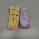 TECKNET Bluetooth Wireless Mouse (BT5.0/3.0 & 2.4G) Silent Click Compact and Portable USB Cordless Optical Computer Mice,Bluetooth Mouse for Laptop Computer Notebook PC,Purple