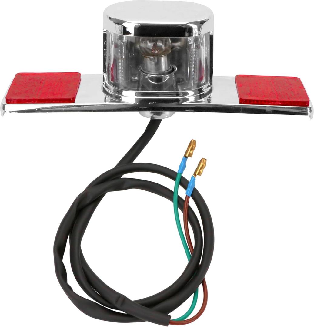 2 Wires Rear License Taillight Brake Tail Light fit for Honda CMX250 Rebel CA250 CMX250C Motorcycle Rear Fender Stop Lamp Assembly