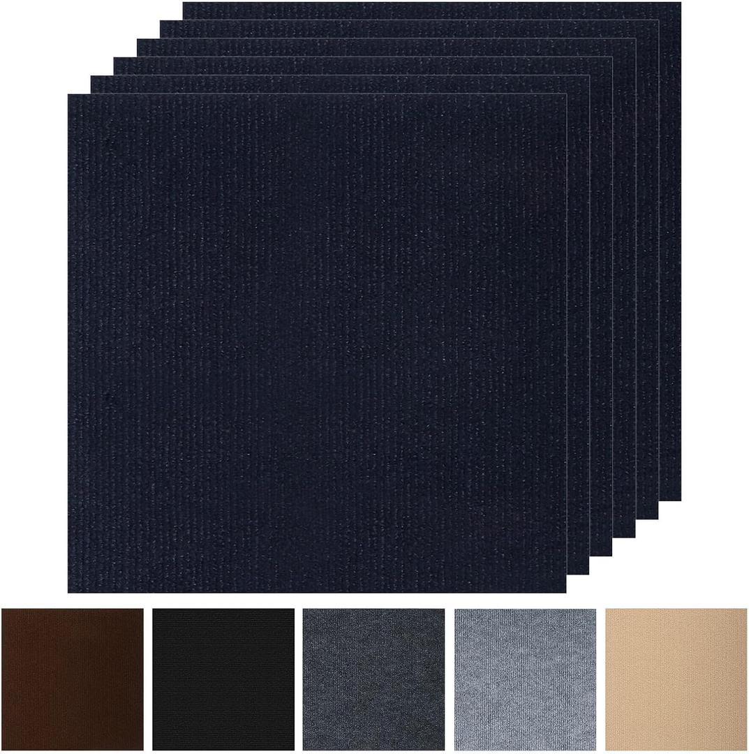 Peel and Stick Carpet Squares 24" x 24", Self Adhesive Non-Slip Carpet Tiles, Peel and Stick Soft Padded Carpet Tiles for Kitchen Bedrooms Indoor Outdoor(20 Tiles/80 sq ft)