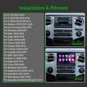[4+64G] Android 13 Car Stereo with Wireless Carplay & Android Auto for Ford F150 F250 F350 E-250 E-350 Escape Focus Touchscreen Radio Upgrade with AHD Camera,GPS Navigation,SWC,WiFi,FM,Bluetooth