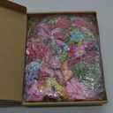 210 Pcs Mini Silk Flower Heads Small Fake Rose Daisy Faux Flowers Bulk for Crafts Artificial 3D Loose Fabric Flowers Heads Sunflower Bulk for Wedding Hair Cap Dresses Decorations (Bright Colors Mixed)