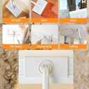 Snap Grip Mini Mop, Zero Touch Mini Mops, Gap Dust Cleaner Flat Mops with Locking Head & Sweeping Cloths, 92cm Long Handle Mopping Sweeper Stick for Multi Cleaning (1*mop+5*Cloth) 7-14 Days delivery