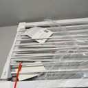 keny 36" Extra Tall Baby Gate for Doorways, Fits Openings 29.7" to 46" Wide, Auto Close Pressured Mounted Dog Gate for Stairs, No Drilling Easy Install Pet Gate, White