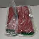 Placemats Set of 6 Linen Type Fabric Cloth Placemats, 18x12 Inch Double Layered Thick Wrinkle Free Heat Resistant Table Place, for Dining, Kitchen, Party (45 * 30cm, Burgundy)