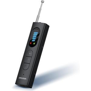 5 in 1 Hidden Camera Detectors, GPS Tracker Finder with 5 Modes, Anti-Theft, Flashlight, Spy Camera Detector for Travel/Hotel/Car/Bathroom, Black