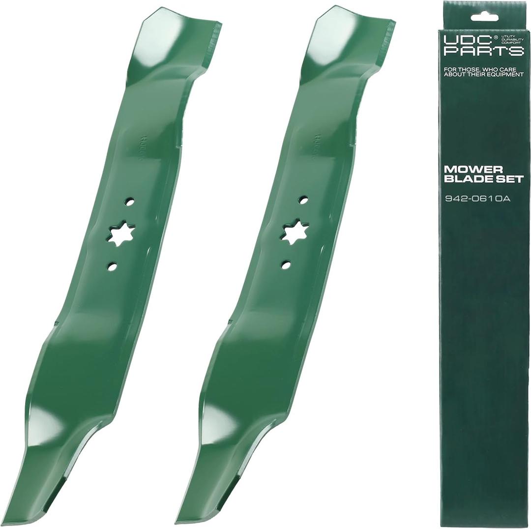 UDC Parts 942-0610A Mulching Blades Replacement for Cub Cadet Yard Machines MTD Bolens Troy Bilt Huskee LT3800 Murray M115-38 38 Inch 742-0610 742-0610A 7420610 942-0610 GW-7420610 33020/2 Pack
