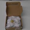 Goldenwarm 25Pack Gold Dresser Knobs - Brushed Gold Cabinet Knobs for Dresser Drawers (25 Pack, Matte Gold-Round)