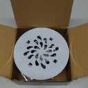 Uni-Green 4-1/4 inch Round Shower Base Drain - Solvent Weld 1.5 or 2 Inch Pipe for Shower Base&Shower Pan - 304 Stainless Steel Shower Base Drain Kit - Matte Black Strainer for Bathroom