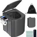 Portable Toilet for Camping, Outdoor Toilet for Camping with Lid, Adult Potty for Car, Easy Clean Portable Camping Toilet, Truck Driver Portable Toilets 440lbs,Grey