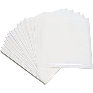 100 Pcs Bakery Bags with Window, 7.1 x 7.5 Inches Paper Treat Bags, Donut Bags To Gor Cookie Packaging, Bakery Bags fo, (White)