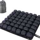 Sodurue Travel Cushion Airplane seat,Airplane seat Cushion for Long Flights,Press Type air Inflatable Wheelchair seat Cushion,49 airbags,for Car,Office,Stadium,Ergonomic Comfort Support,Heavy Duty