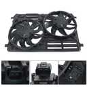 Radiator Cooling Fans Assembly Replacement for Lincoln MKC 2015-2016 Replacement for Ford Escape 2017-2019 FO3115215 621574 EJ7Z8C607H