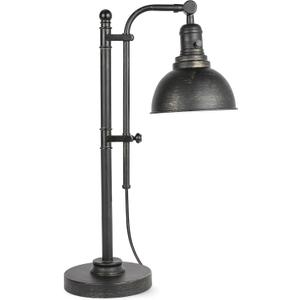 VONLUCE Rustic Desk Lamp Black Adjustable, Industrial Style Metal Task Lamp (25"-29"), Vintage Work Lamp, Farmhouse Reading Lamp in Aged Bronze Finish, ETL Certificate