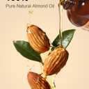 Yoken Organic Almond Oil 16 fl oz, USDA 100% Pure Cold Pressed Almond Oils in Glass Bottle, Natural Moisturizer for Face, Hair & Body, Ideal Carrier Oil for Skin Care, DIY Beauty & Soothing Massage