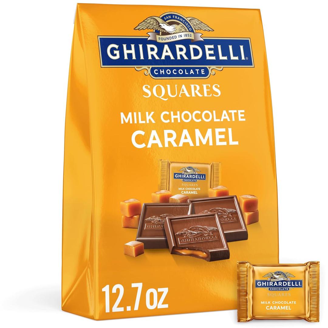 Ghirardelli, Milk Chocolate Caramel Squares, 12.7 Ounce (EXP 08/31/26)