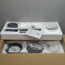 Fanbulous 65 Inch Ceiling Fans with Lights and Remote, Black Indoor/Outdoor Ceiling Fan with Quiet Reversible DC Motor, 6 Speeds, 3CCT, 8 Blades Large Ceiling Fan for Living Room Bedroom Patio