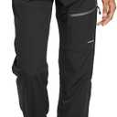 Baleaf Women's Hiking Pants Quick Dry Lightweight Water Resistant Elastic Waist Cargo Pants for All Seasons (Medium, 29''-black)