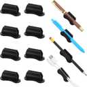 8 Pack Adhesive Pencil Holders for Desk Adhesive Pen Holder for Wall Organizer Silicone Pencil Holders Flexible Sticky Pen Clip Stylus Organizer Marker Holder for Clipboard Office Supplies