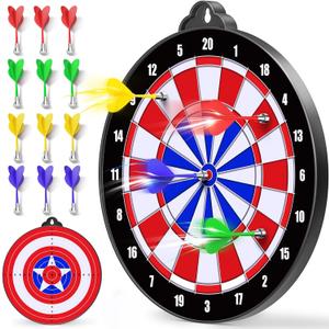 Magnetic Dart Board for Kids Indoor Outdoor Kids Games and Party Games, Christmas Birthday Gifts Toys for Boys Age 3-12