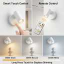 Magnetic Rechargeable Picture Light 2 Pack, Wireless Art Spotlight with Remote & Touch Control, 3 Color Temps Dimmable Wall Light, 2000mAh Battery Accent Lighting for Painting, Gallery, Display