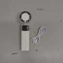 Portable Handheld Turbo Fan - Foldable Mini Fan with Air Turbo Tech, 1-199 Speed Adjustment, 20H Runtime, LED Display, Battery-Powered for Indoor/Outdoor Use Light White