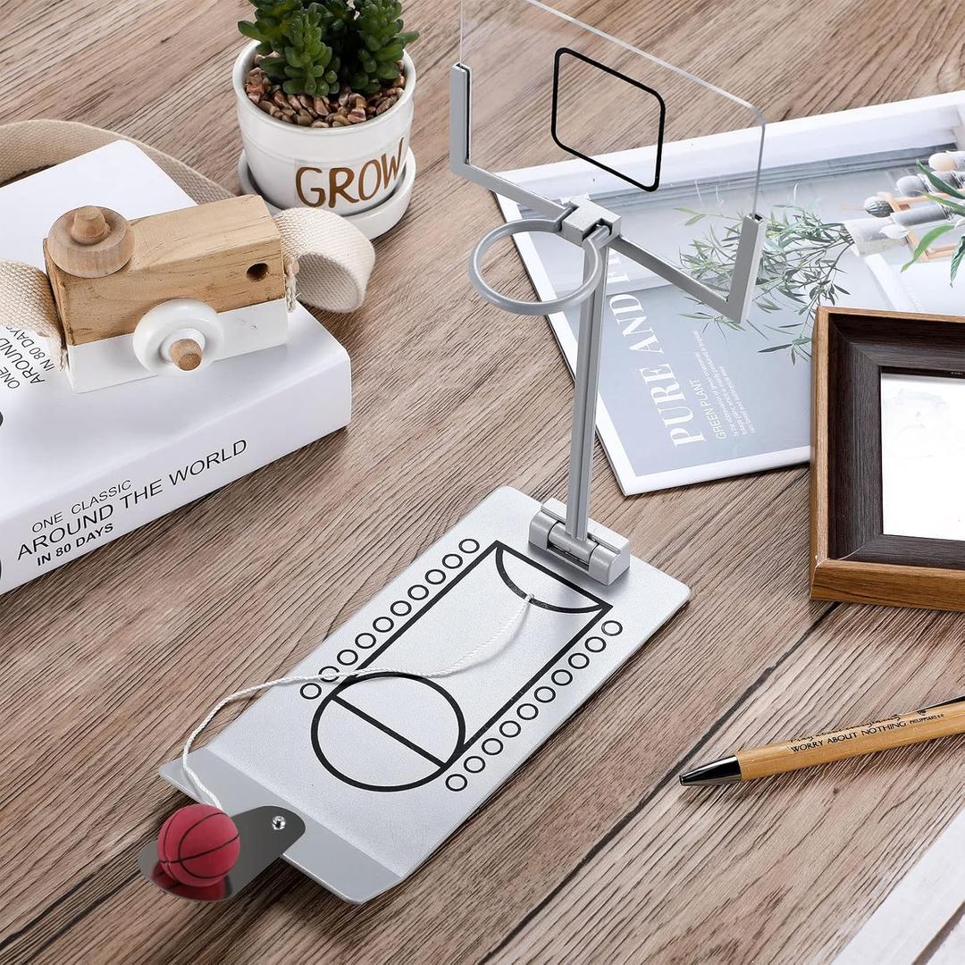 Deekin Desktop Basketball Hoop Tabletop Mini Basketball Game Toys for Adult Games Desk Toy Office Fun Sports Novelty Gag Christmas Birthday Gift Idea